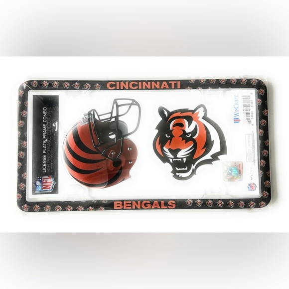 Cincinnati bengals license plate frame combo - Picture 1 of 2